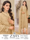 Sersha Vol 4 By Zaha A To D Organza Pakistani Suits Catalog